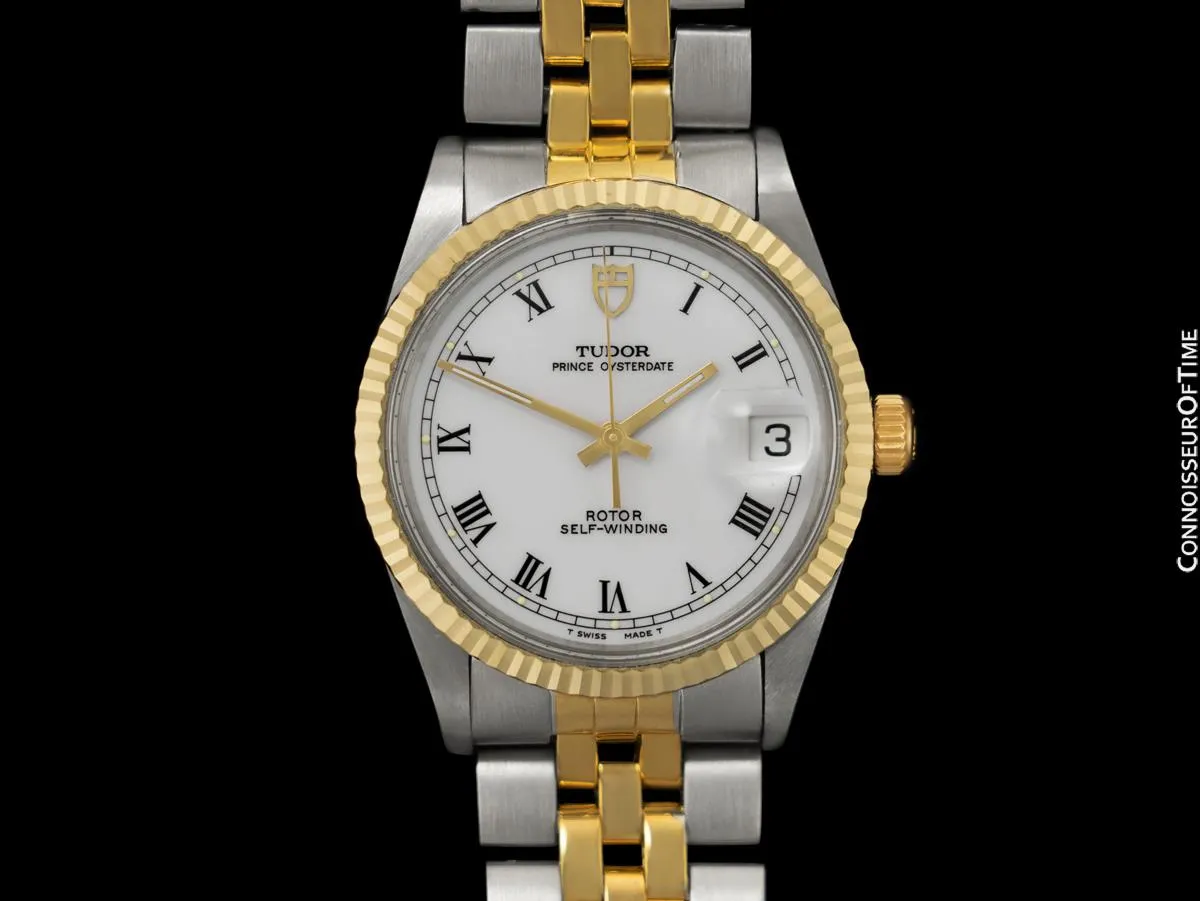 Tudor (Rolex) Prince Oysterdate Mens Ref. 75203N Watch - Stainless Steel & 18K Gold