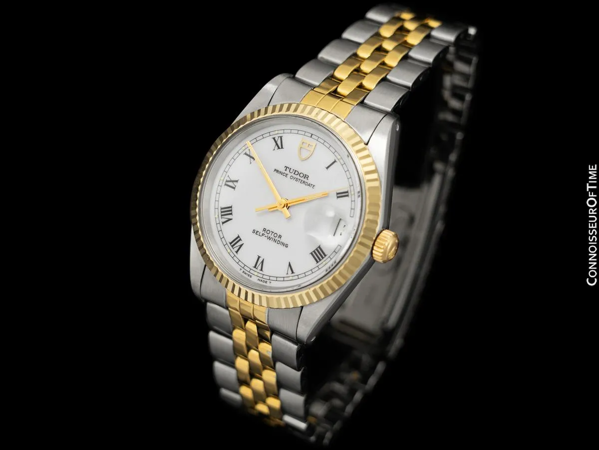 Tudor (Rolex) Prince Oysterdate Mens Ref. 75203N Watch - Stainless Steel & 18K Gold