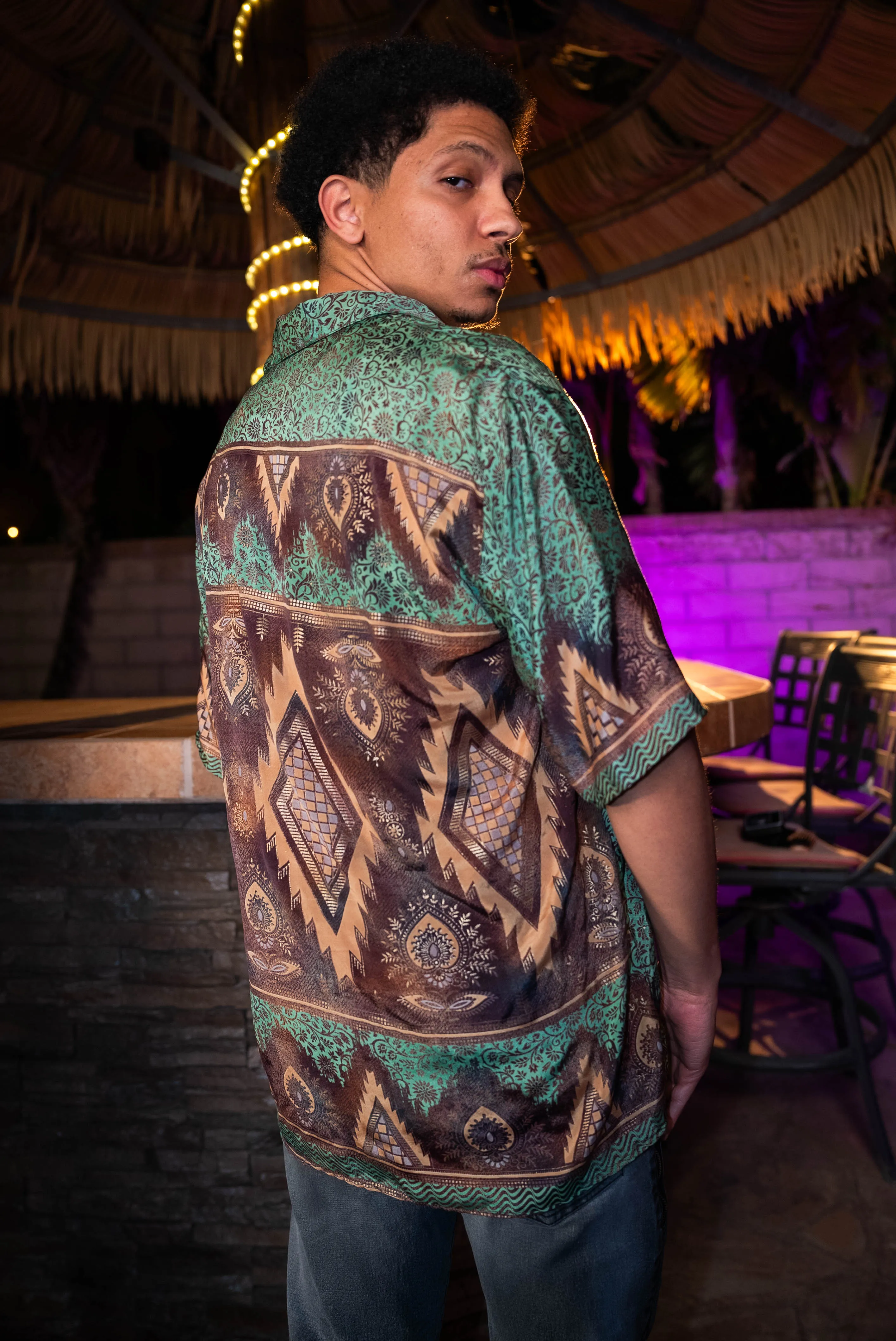 Turquoise Alchemy Button Up Unisex Top