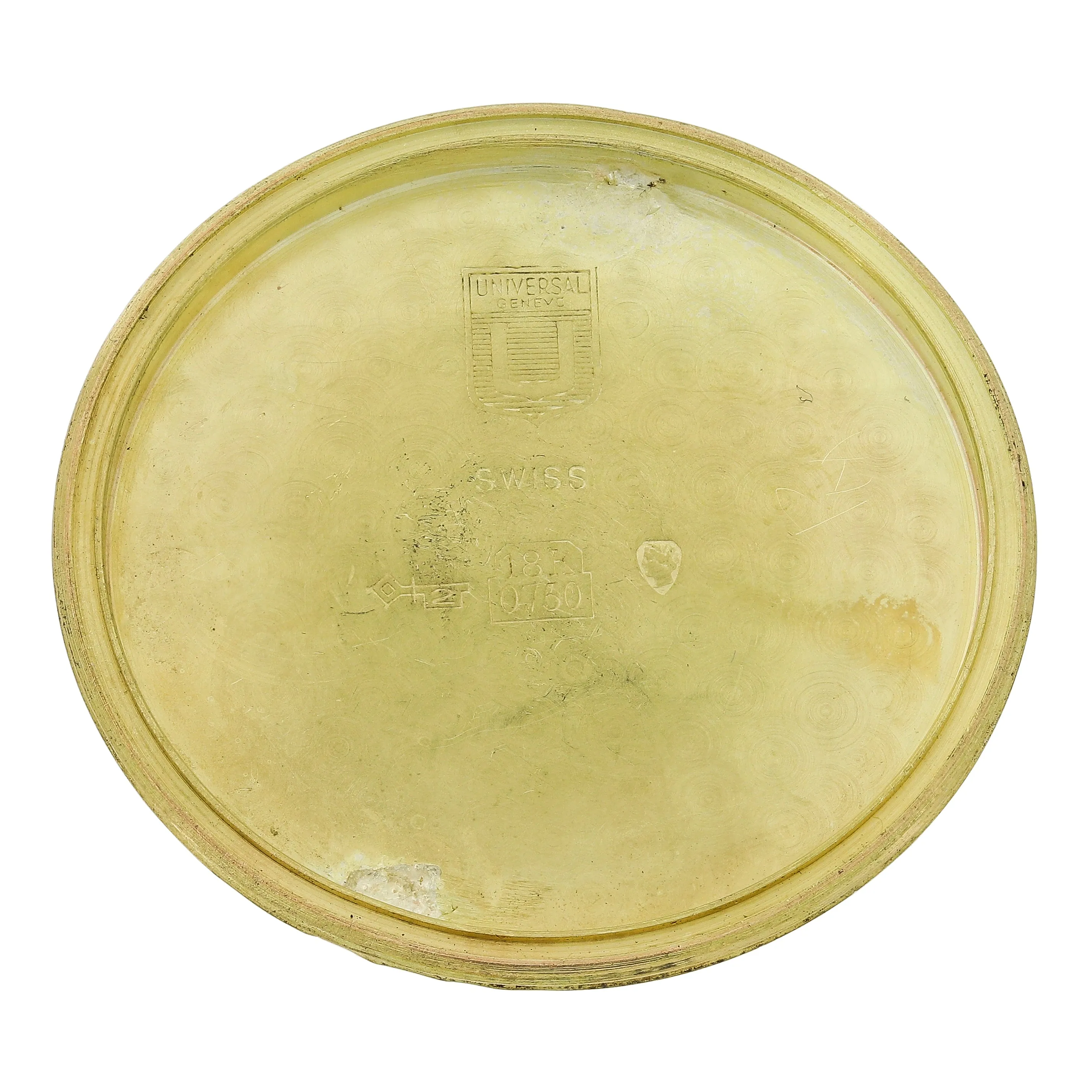 Universal Genève Polerouter De Luxe Cal. 215 Microtor 1956 18k Yellow Gold 34 mm