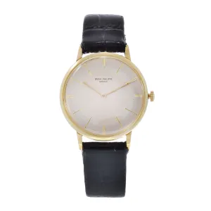 Vintage 1968 Patek Philippe Calatrava 3468 18KT Yellow Gold Watch