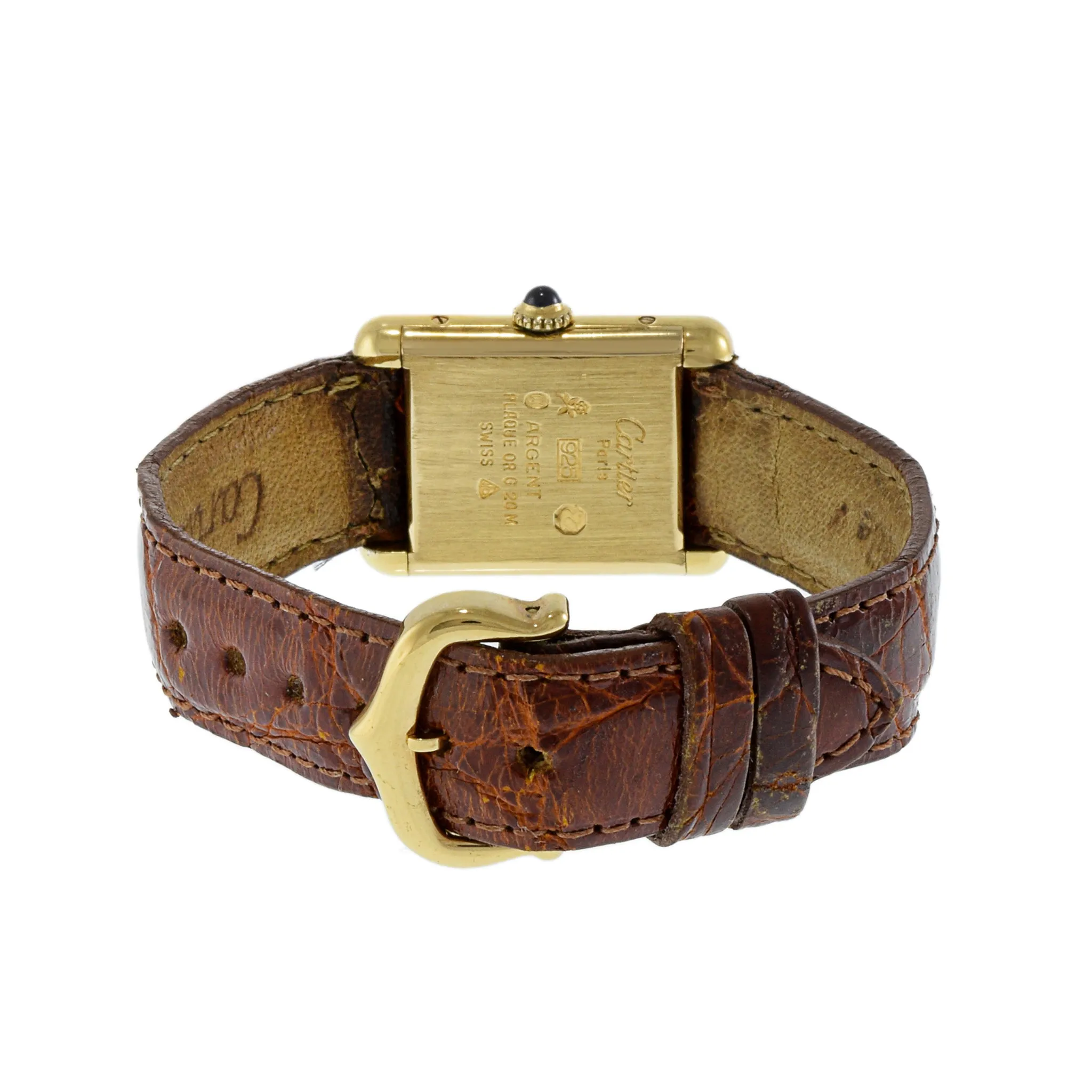 Vintage 1970's-1980's Mechanical Must de Cartier Paris Watch