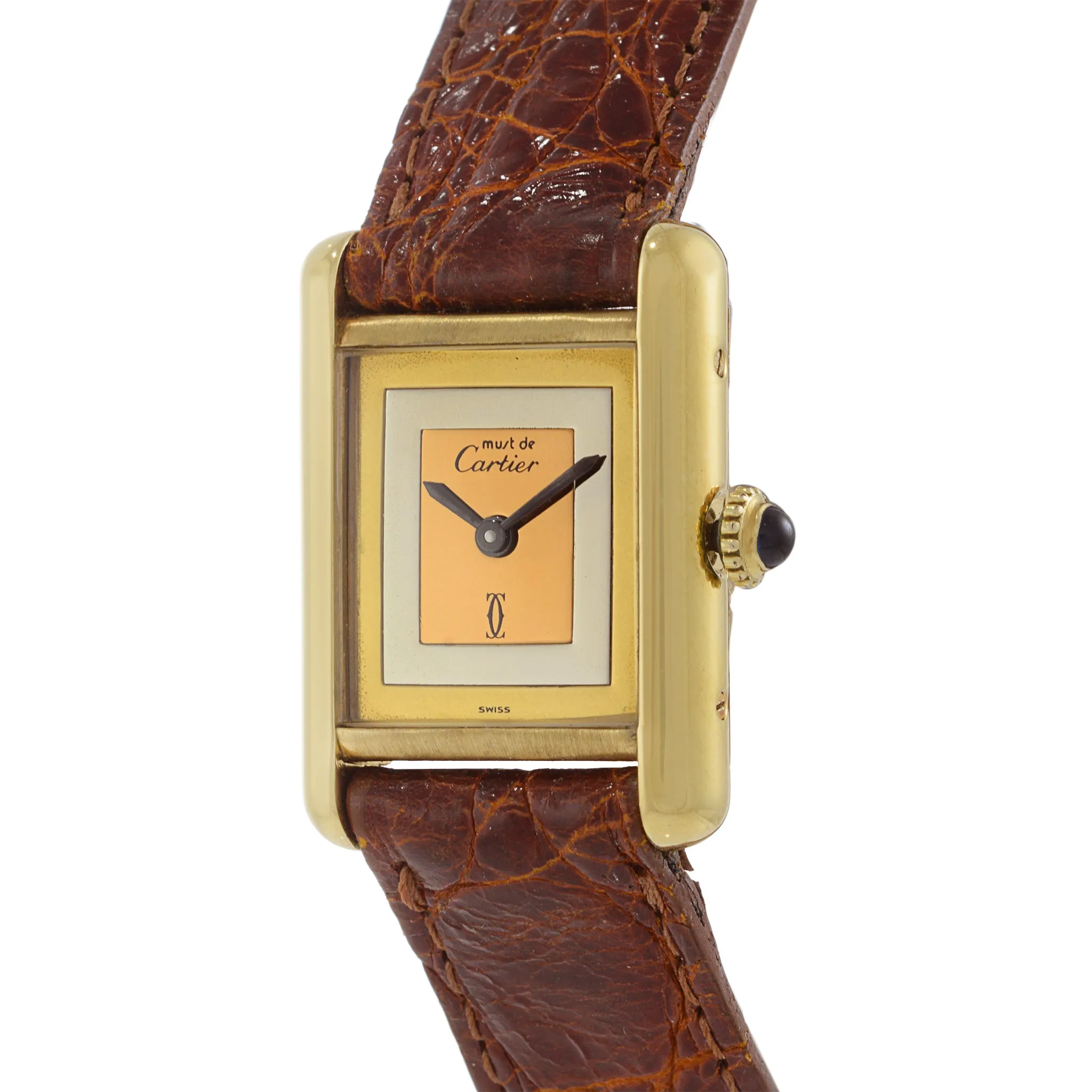 Vintage 1970's-1980's Mechanical Must de Cartier Paris Watch