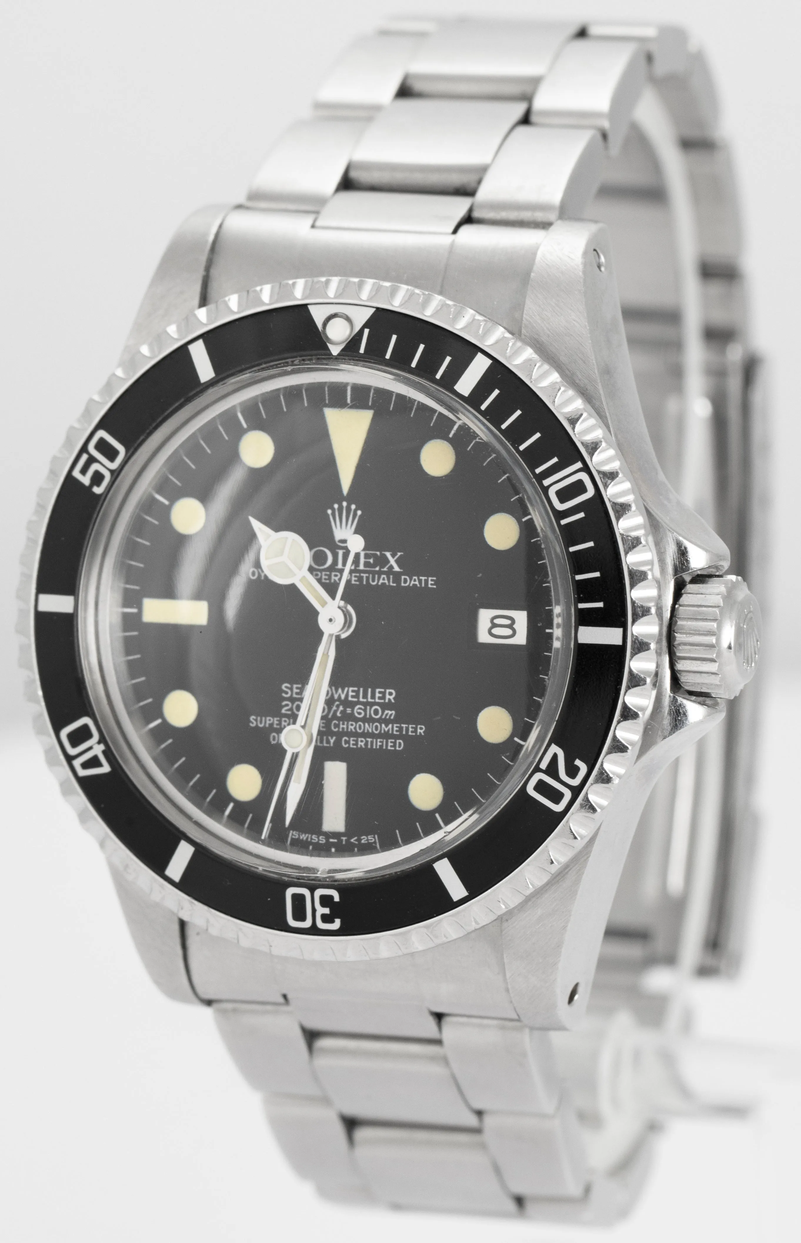 Vintage 1982 Rolex Sea-Dweller 40mm Black Stainless Steel 1665 Watch BOX PAPERS