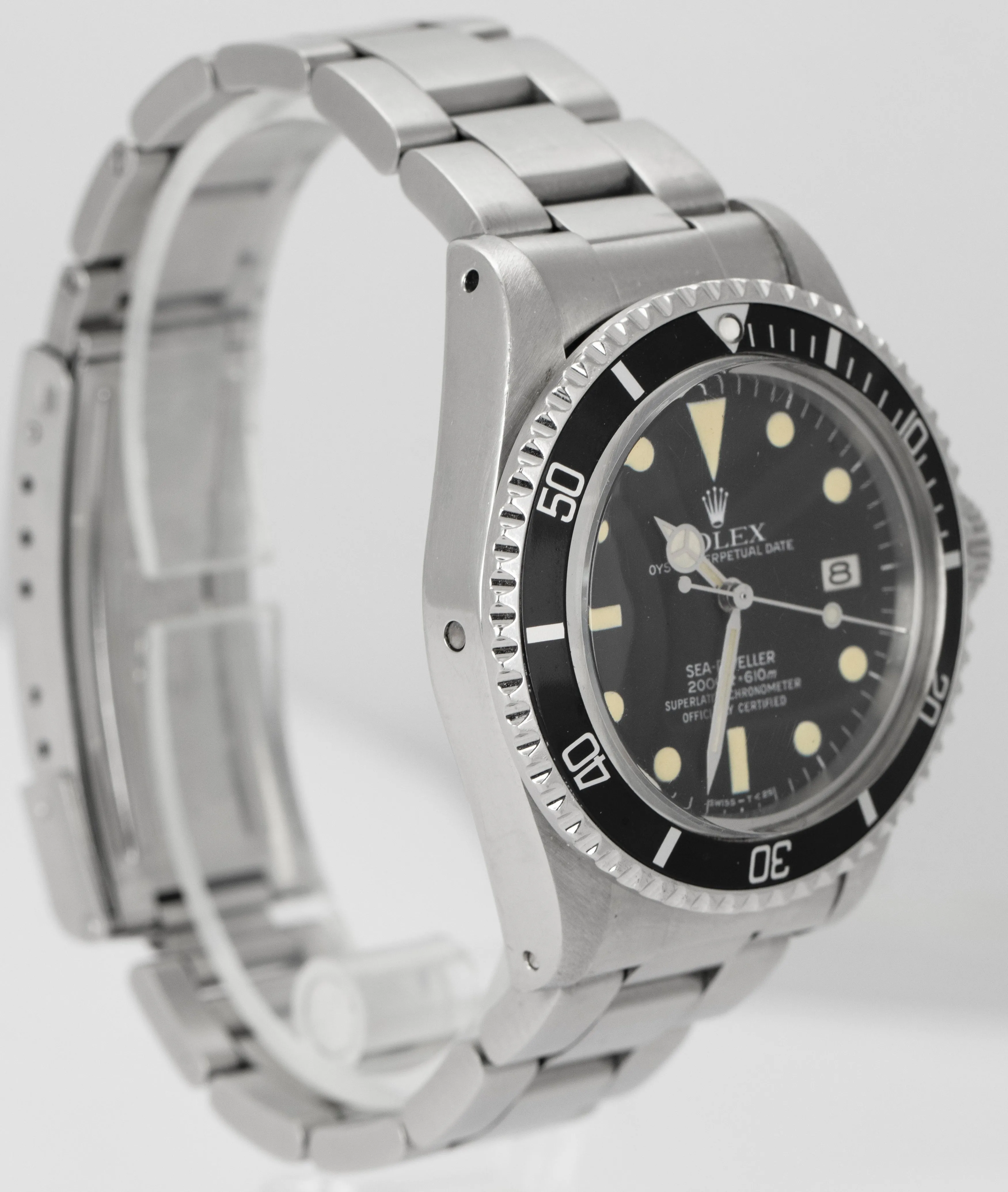 Vintage 1982 Rolex Sea-Dweller 40mm Black Stainless Steel 1665 Watch BOX PAPERS