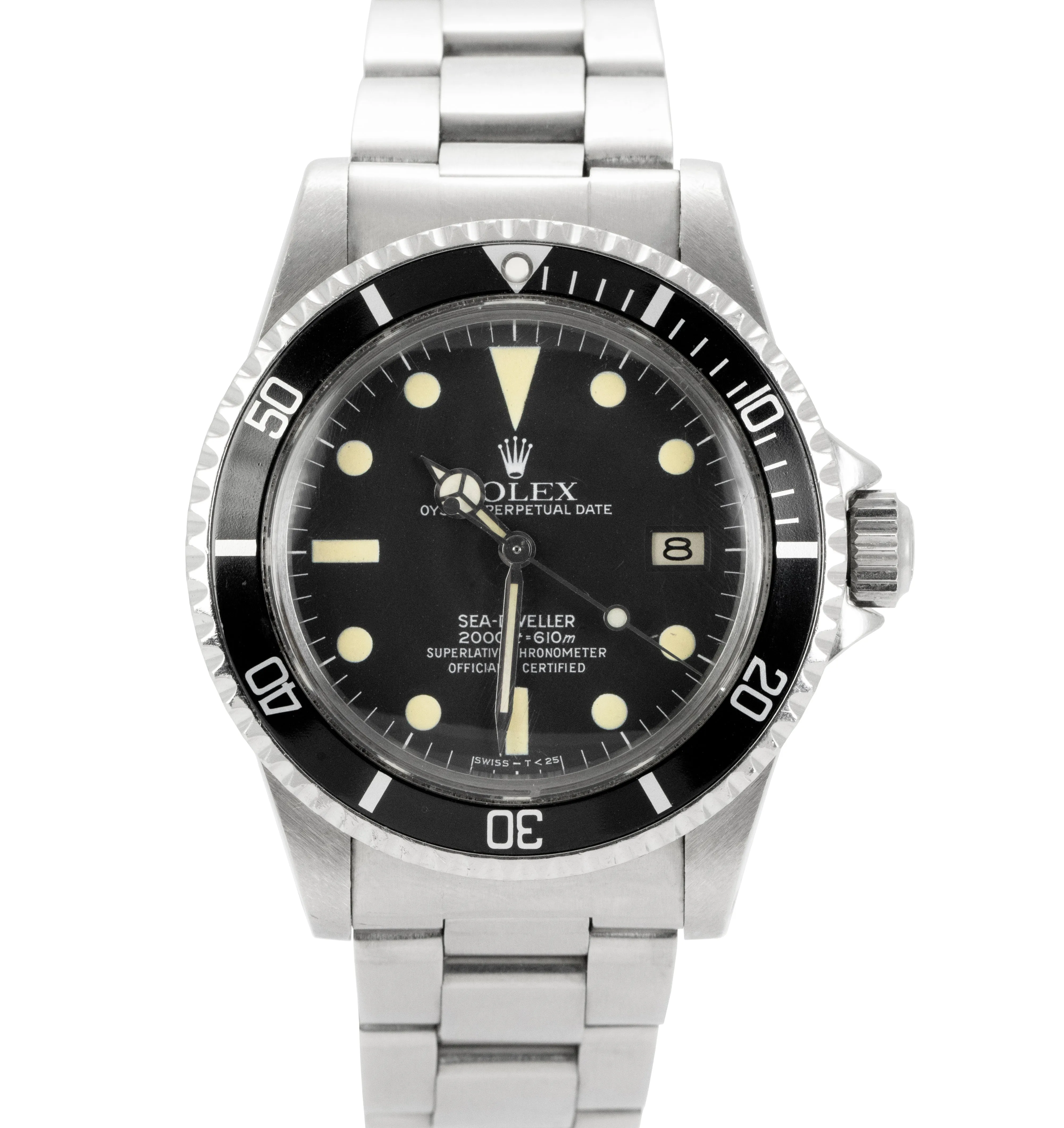 Vintage 1982 Rolex Sea-Dweller 40mm Black Stainless Steel 1665 Watch BOX PAPERS