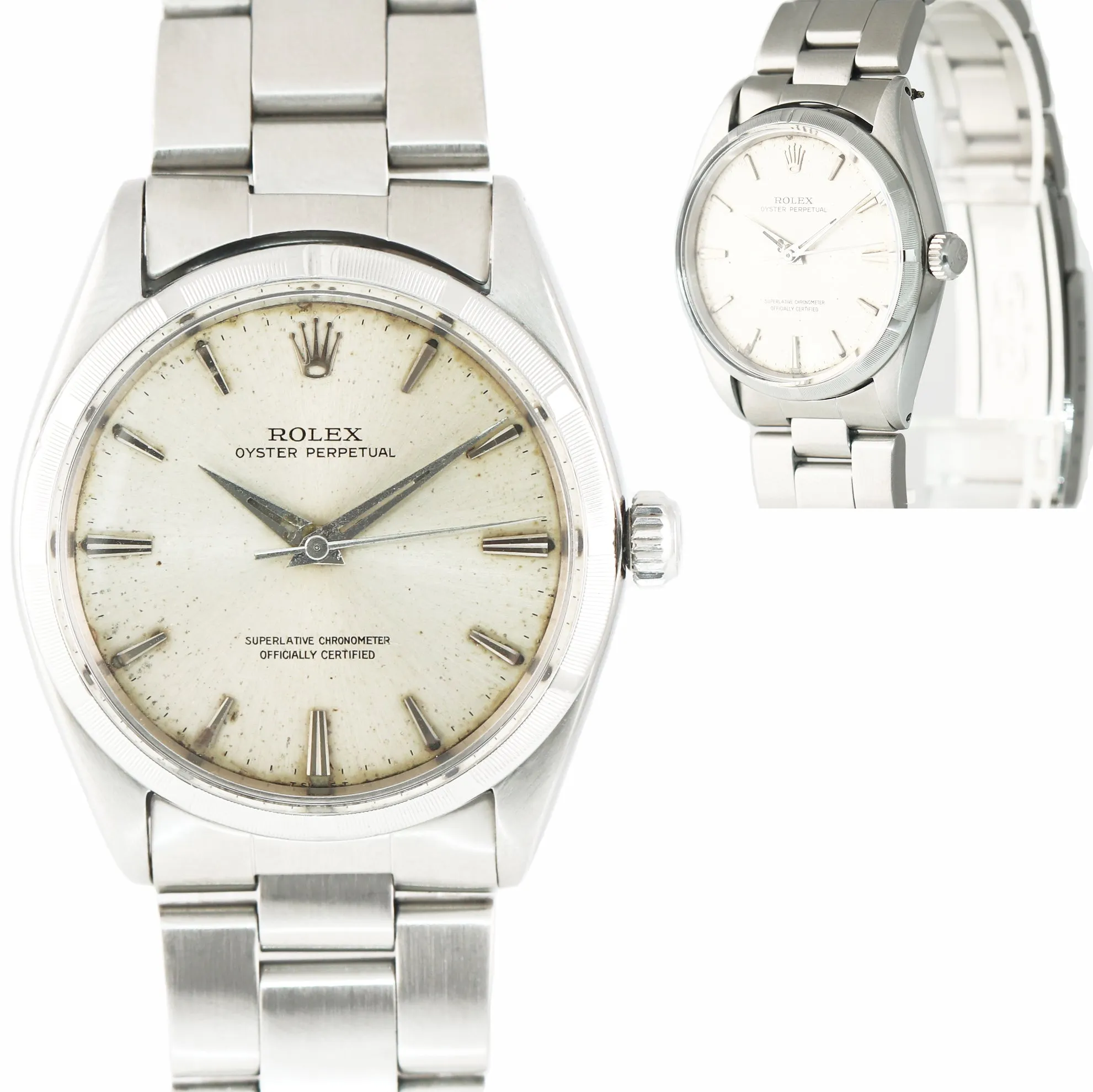 Vintage Rolex Oyster Perpetual 1003 Steel 34mm Watch
