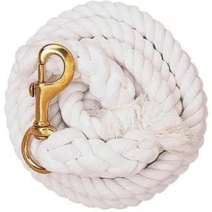 Weaver Leather White Cotton Lead Rope with Solid Brass 225 Snap