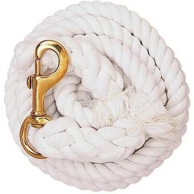 Weaver Leather White Cotton Lead Rope with Solid Brass 225 Snap