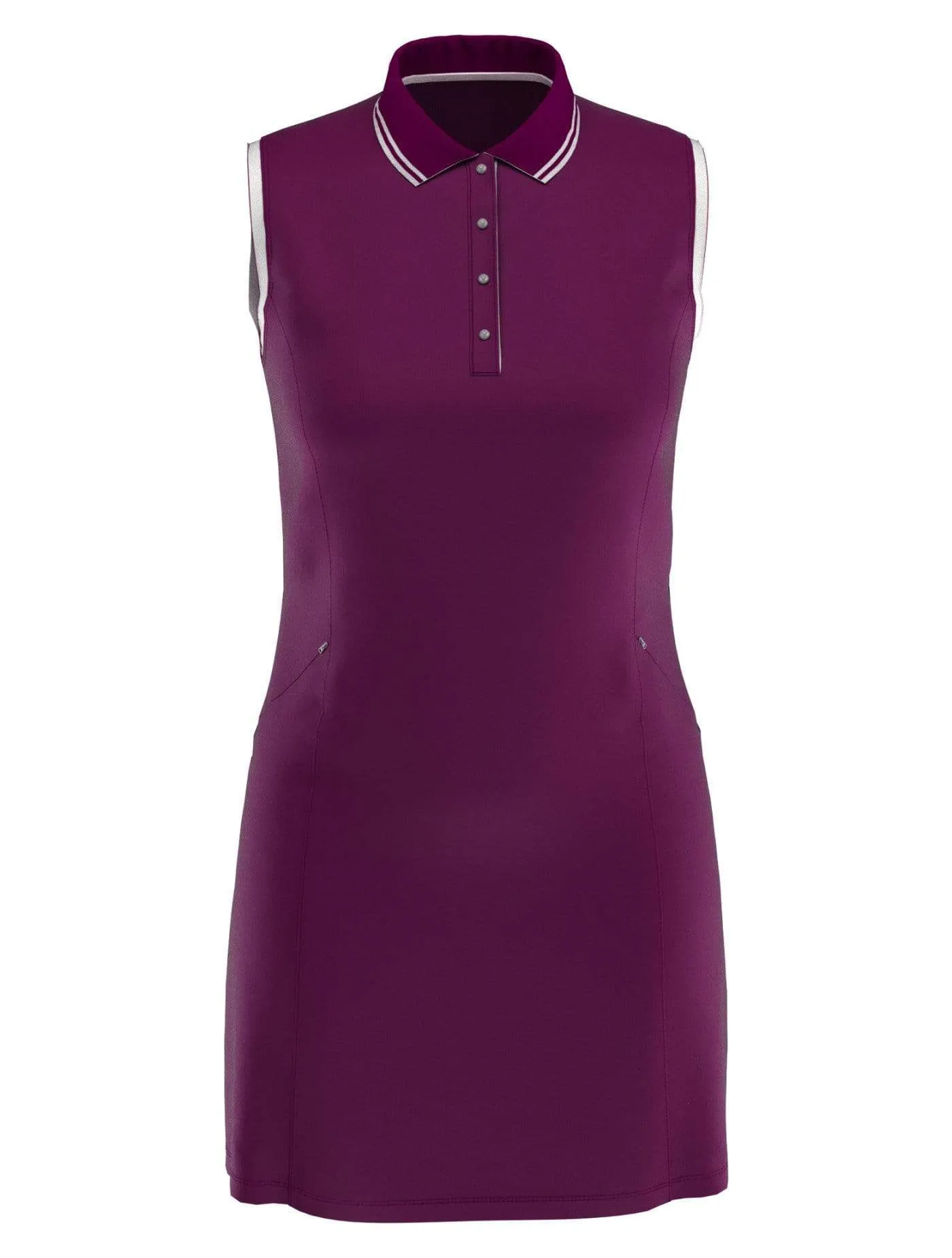 Womens Sleeveless Polo Dress