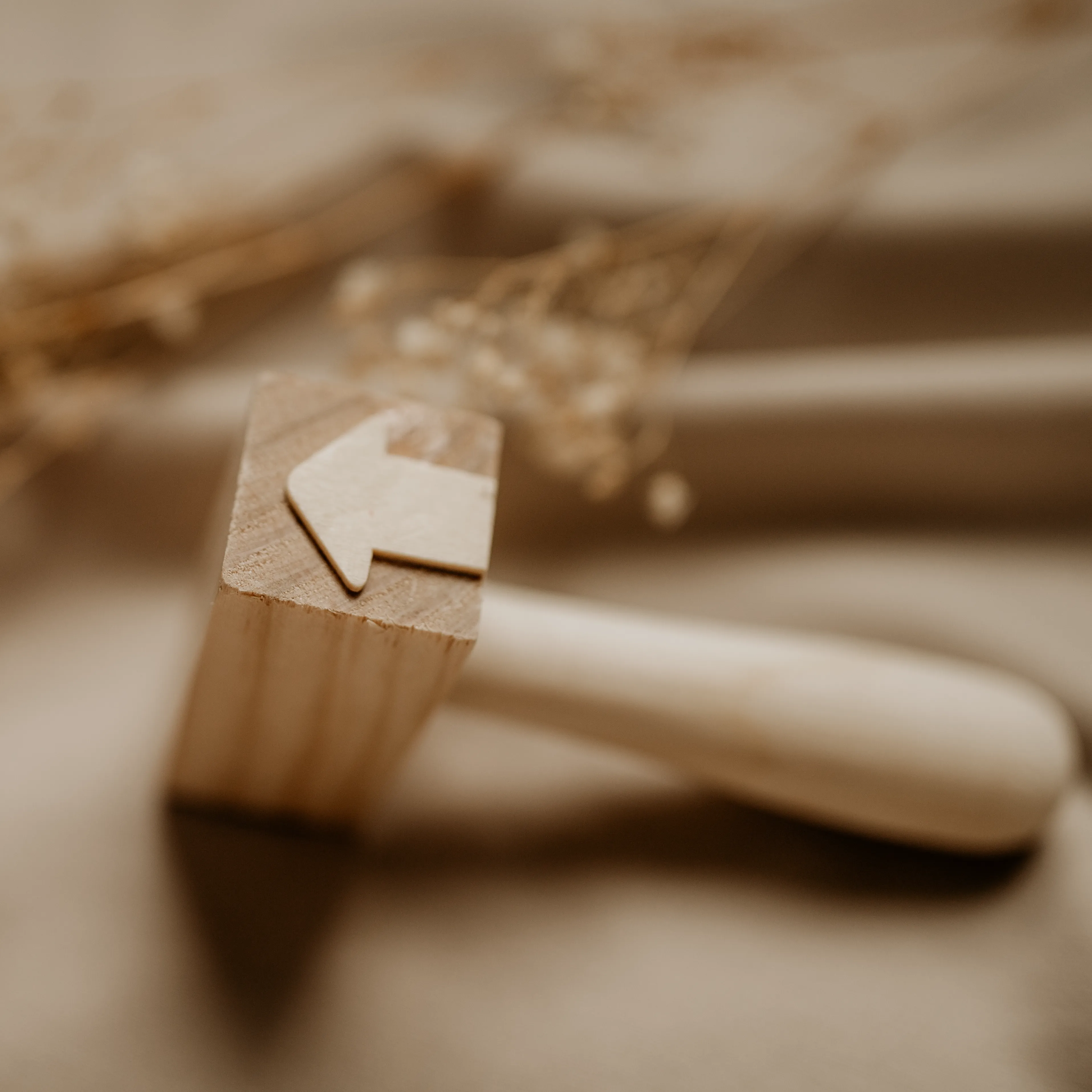 Wooden dough hammers