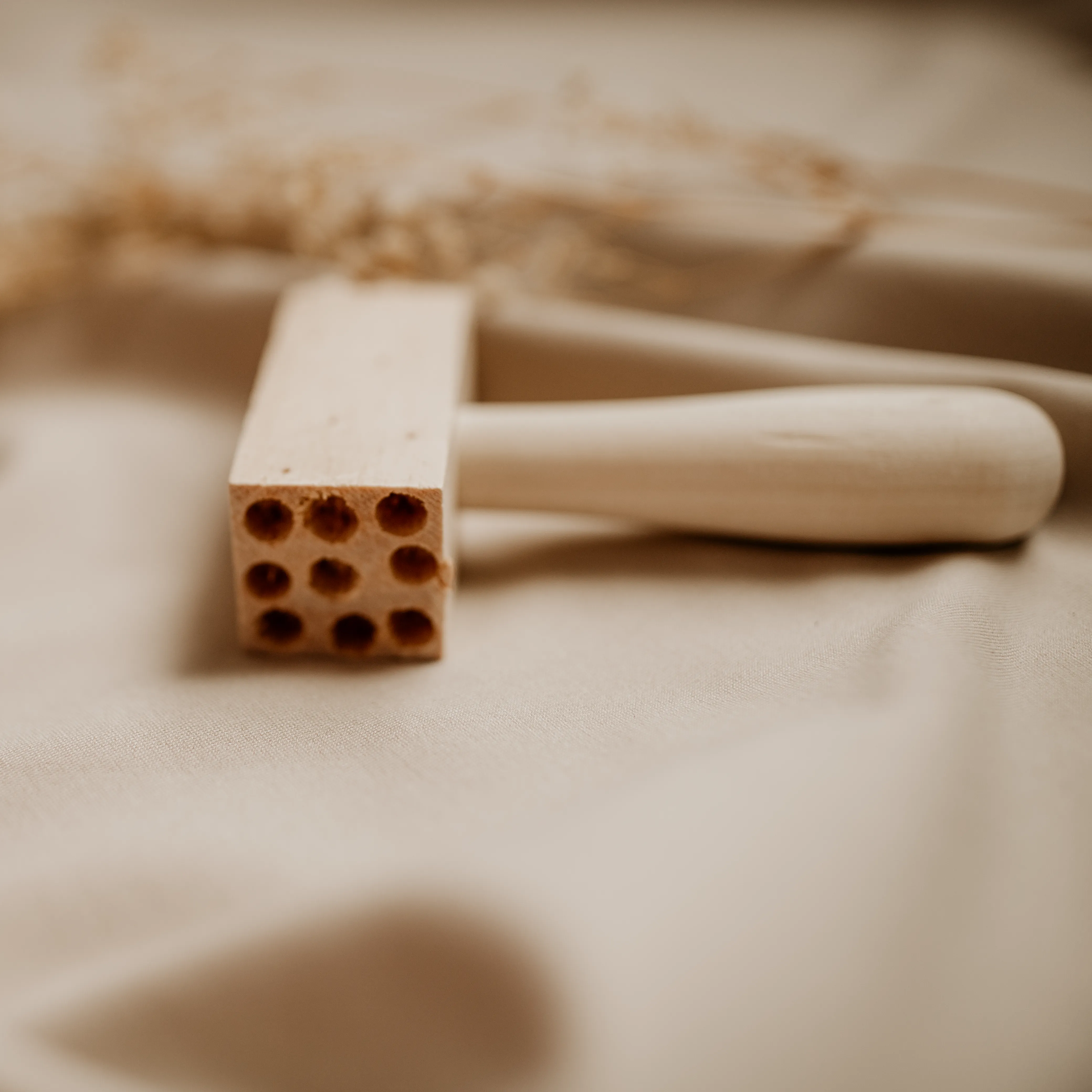 Wooden dough hammers
