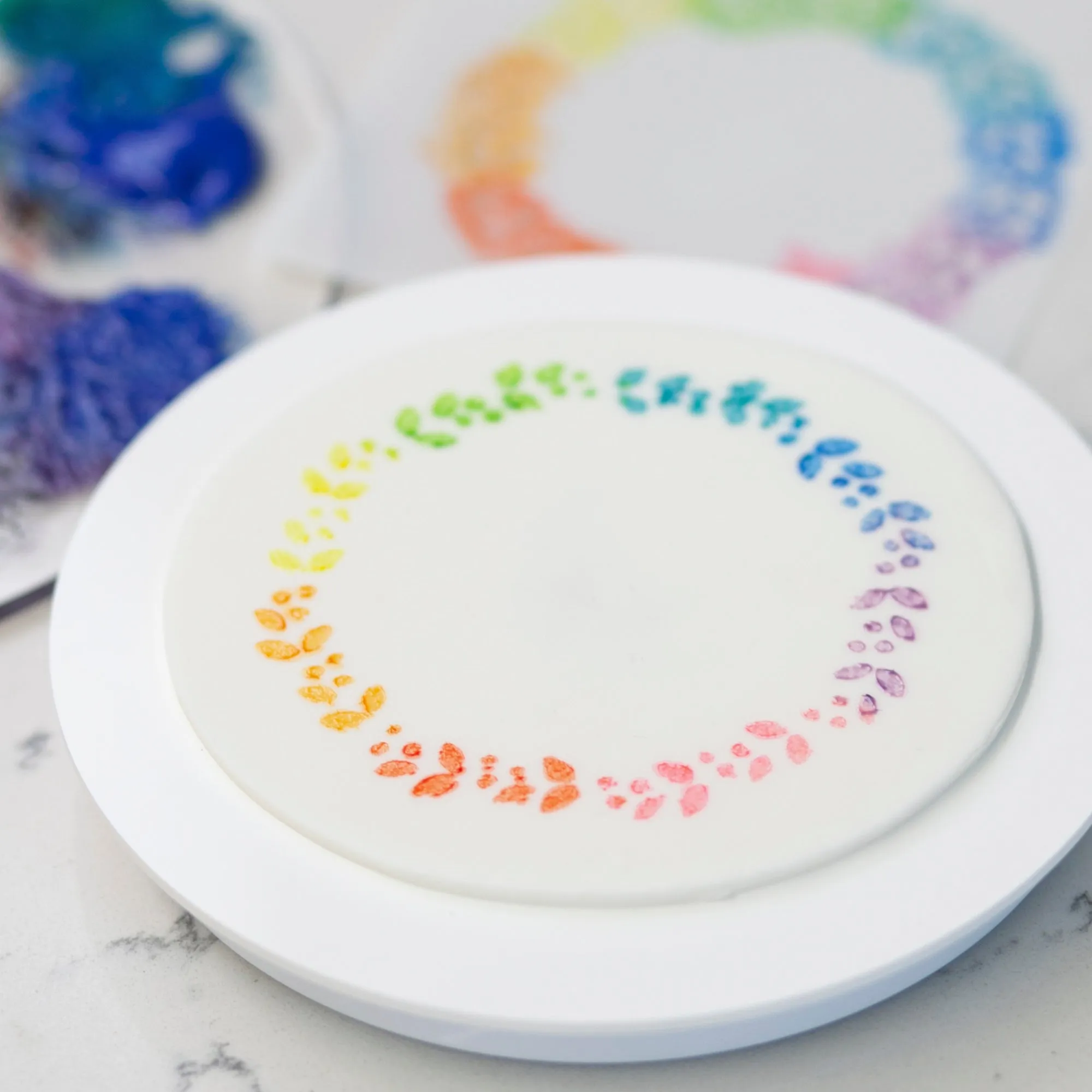 Wreath Cake Stencil Set (10 designs) - UPDATED version