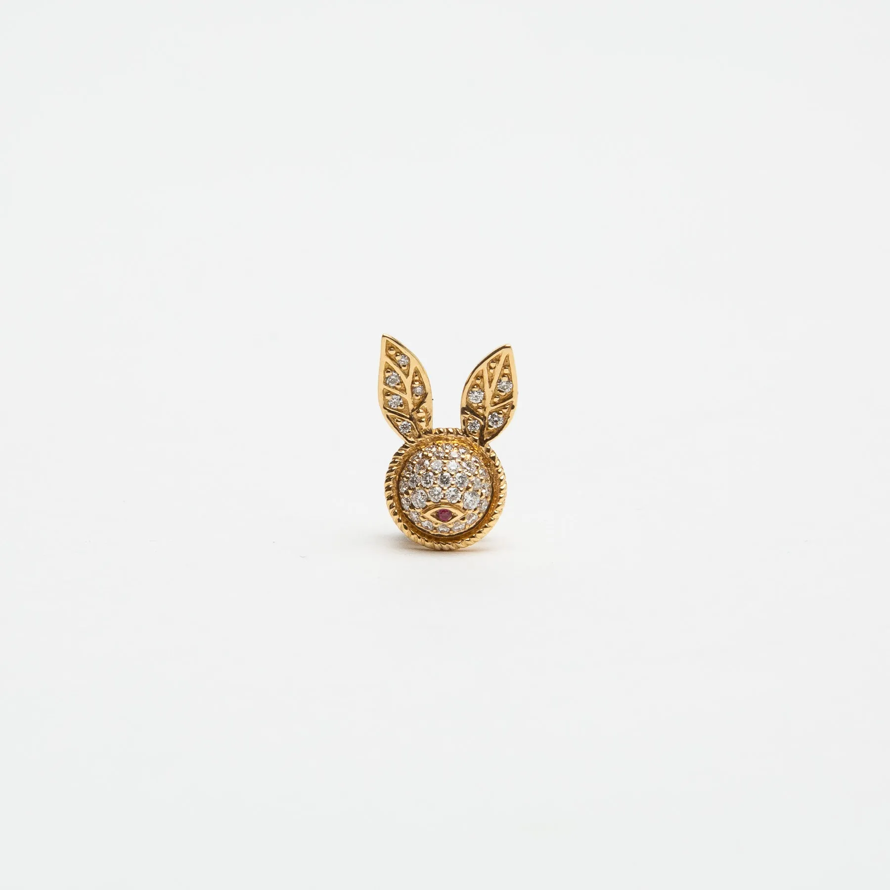 YVONNE LEON | GOLD & DIAMOND BUNNY EARRING